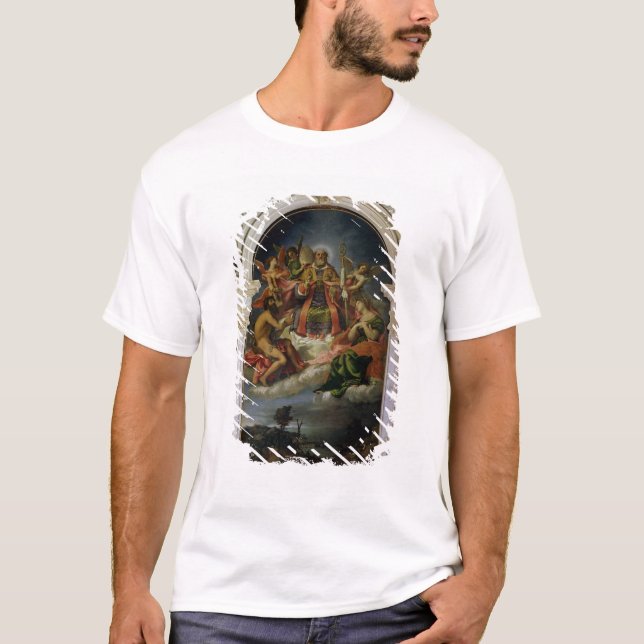 St Nicholas i härlighet med Saints T Shirt (Framsida)