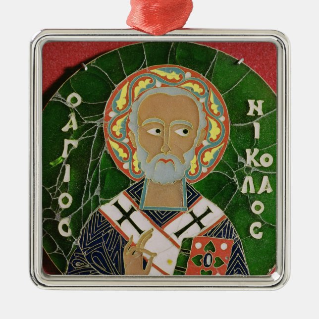 St Nicholas Julgransprydnad Metall (Framsidan)