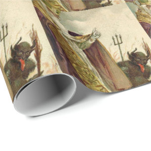 St Nicholas Krampus Pitchfork Priest Presentpapper