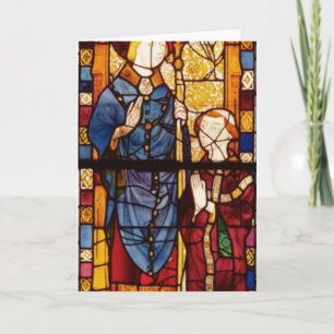 St Nicholas med en oljedosering Helgkort