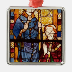 St Nicholas med en oljedosering Julgransprydnad Metall