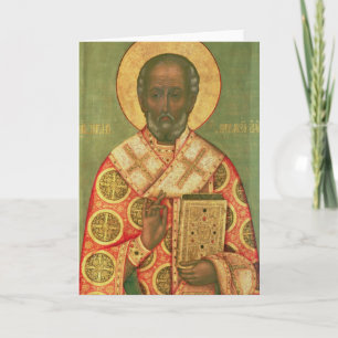 St Nicholas Moscow skolar Helgkort