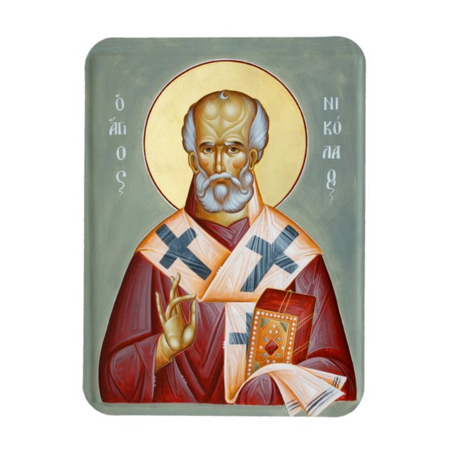 St Nicholas of Myra Icon Magnet (Vertikal)