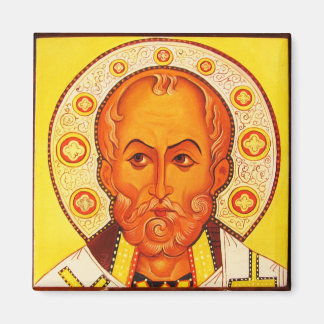 St Nicholas Orthodox Byzantine Icon magnet