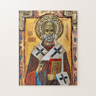 St. Nicholas Östra Ortodox Christian Icon Pussel