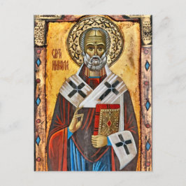 St. Nicholas Östra Ortodox Christian Icon Vykort