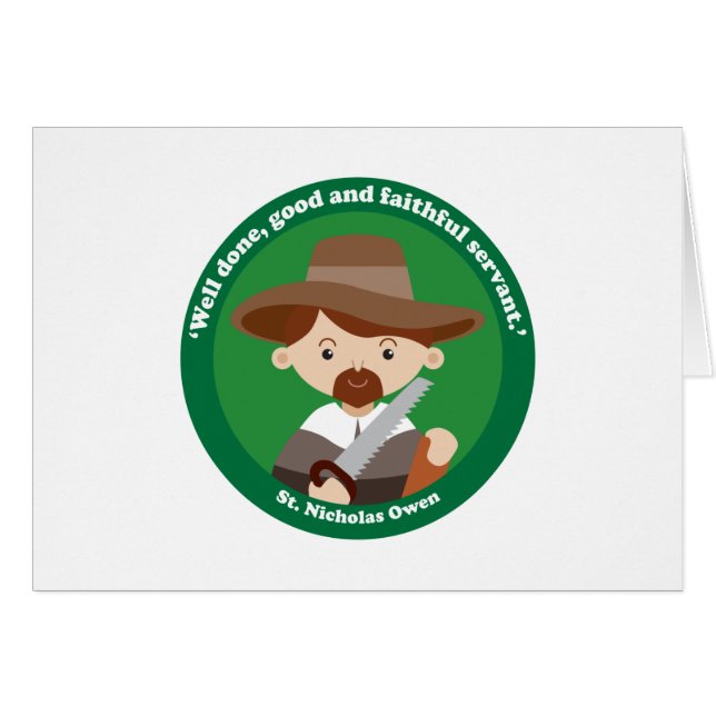St. Nicholas Owen Hälsningskort (Framsidan Horizontal)