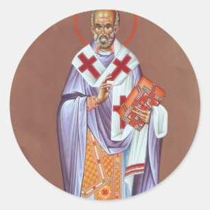 st. nicholas runt klistermärke