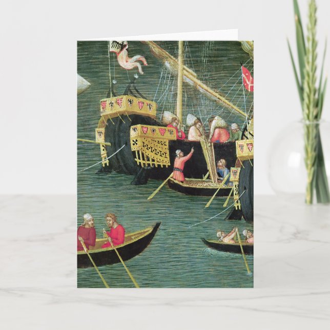 St Nicholas sparar Mira från svält Helgkort (Framsida)