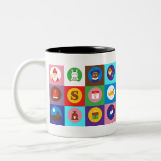 st nicholas Zwarte Piet Två-Tonad Mugg