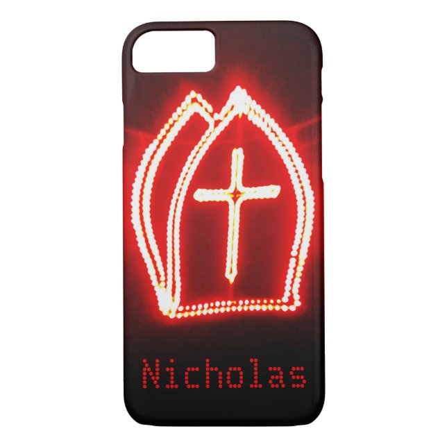 St. Nick Dutch Sinterklaas Miter St. Nicholas Hat Case-Mate iPhone Skal (Baksida)