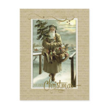 St Nick jul gammal reproduktion vykort