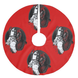 st nick krampus julgransmatta borstad polyester