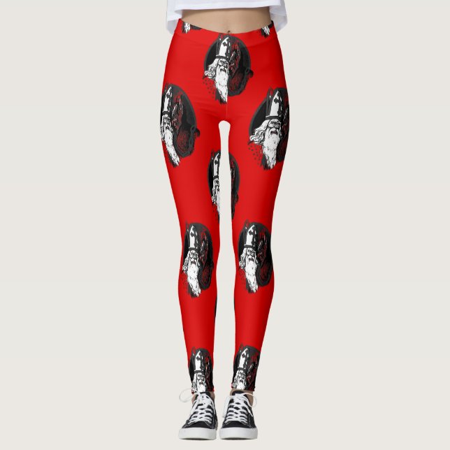st nick krampus leggings (Framsida)
