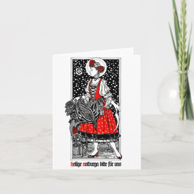 St. Notburga av Rattenberg Notecard Kort (Framsida)