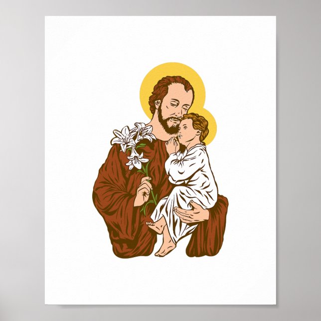 St och Child Jesus Consecration 2021 Catholique Sa Poster (Framsidan)