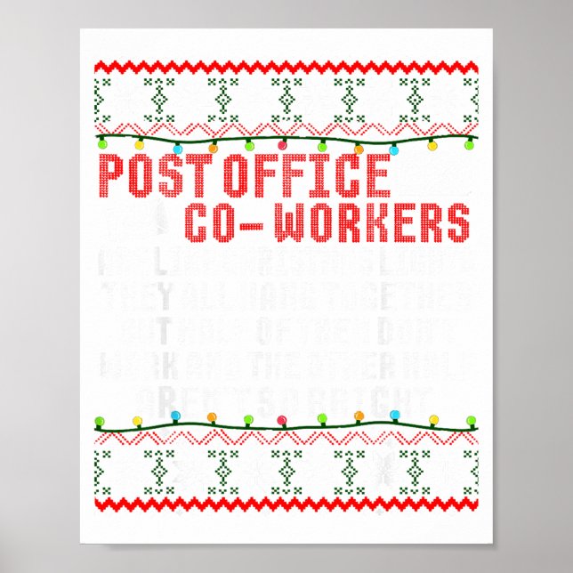 St Office Co Workers Are Like Christmas Lights The Poster (Framsidan)