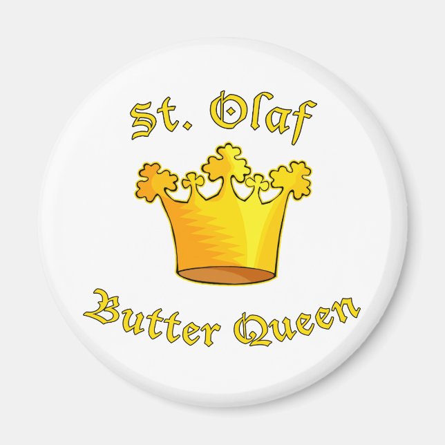 St. Olaf Butter Queen Products Magnet (Framsidan)