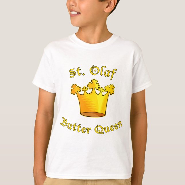 St. Olaf Butter Queen Products Tee Shirt (Framsida)
