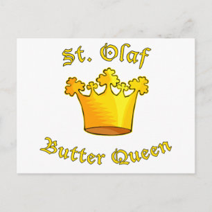 St. Olaf Butter Queen Products Vykort