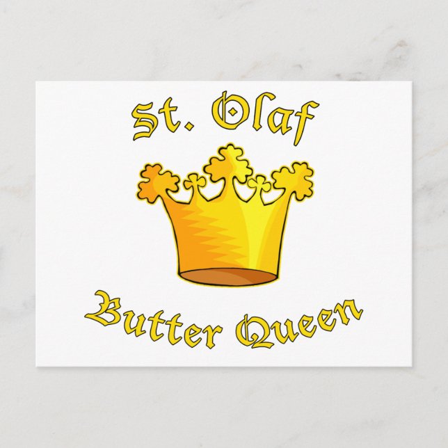 St. Olaf Butter Queen Products Vykort (Framsida)