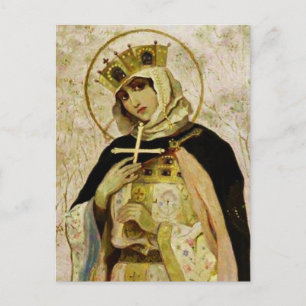 “St Olga” av Mikhail Nesterov Vykort