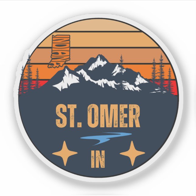 St. Omer, Indiana Klistermärken (Framsida)