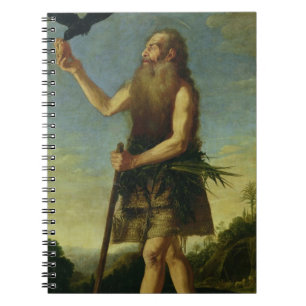 St. Onuphrius (olja på kanfas) Anteckningsbok Med Spiral
