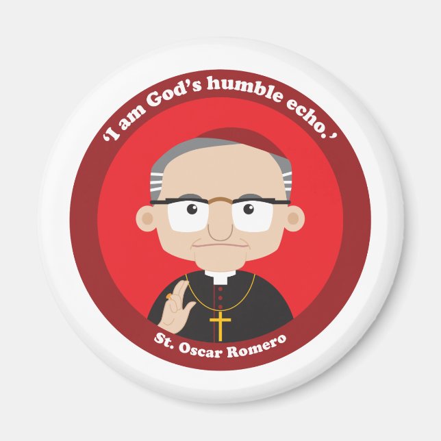 St. Oscar Romero Magnet (Framsidan)