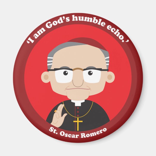 St. Oscar Romero Magnet (Framsidan)