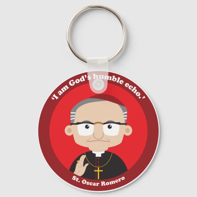 St. Oscar Romero Nyckelring (Framsida)