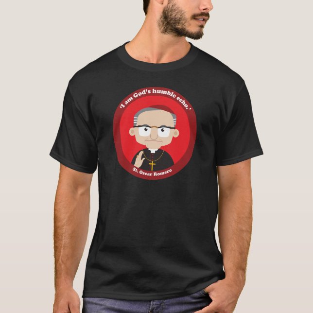 St. Oscar Romero T Shirt (Framsida)