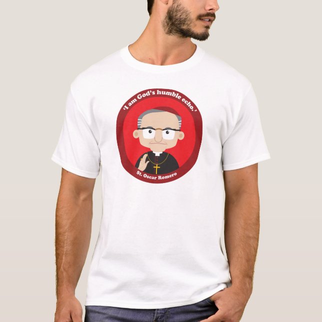 St. Oscar Romero T Shirt (Framsida)