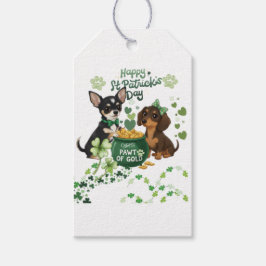St Paddys dag "Pawt av guld" Presentetikett