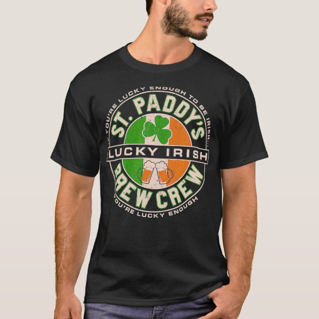 St paddys day Beer Drinking Party Irish Proverb T Shirt (Framsida)