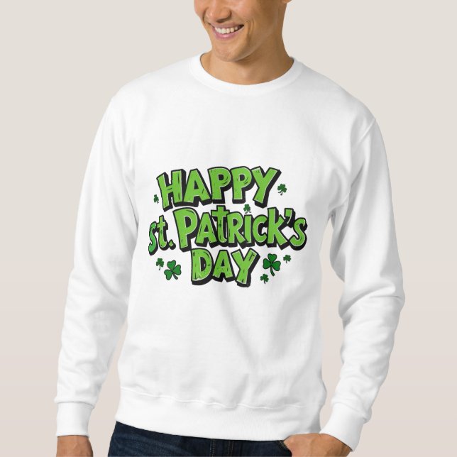 St. Paddy's Day, Patricks dag  Lång Ärmad Tröja (Framsida)