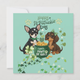 St Paddy's day "Pawt of Gold "  greeting card