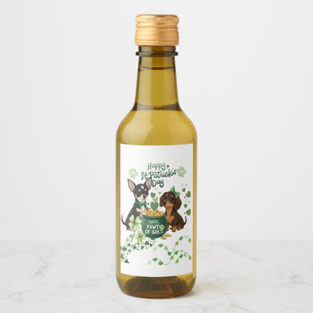 St Paddy's day "Pawt of Gold "   Vinetikett (Framsida)