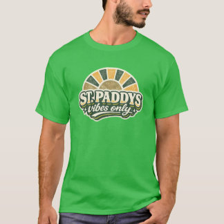 St. Paddys Vibrationer Endast - Retro 70-tal Sunbu T Shirt