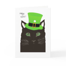St-paddy'sdag, Hey flicka, flickvän, katt med