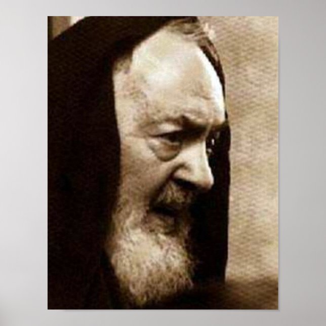 St. Padre Pio Devotional Image Poster (Framsidan)