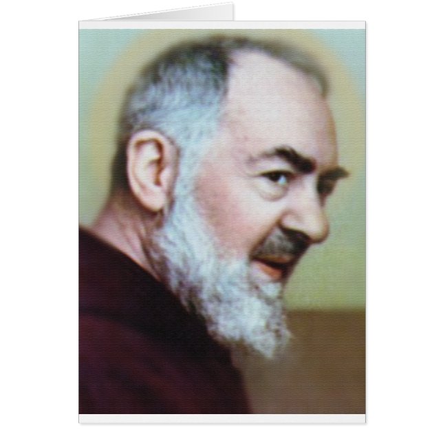 ST PADRE PIO HÄLSNINGSKORT (Framsidan)