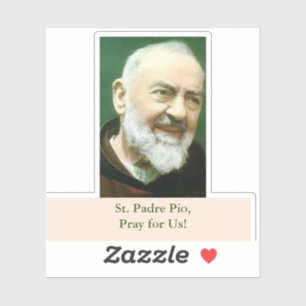 St. Padre Pio Klistermärken