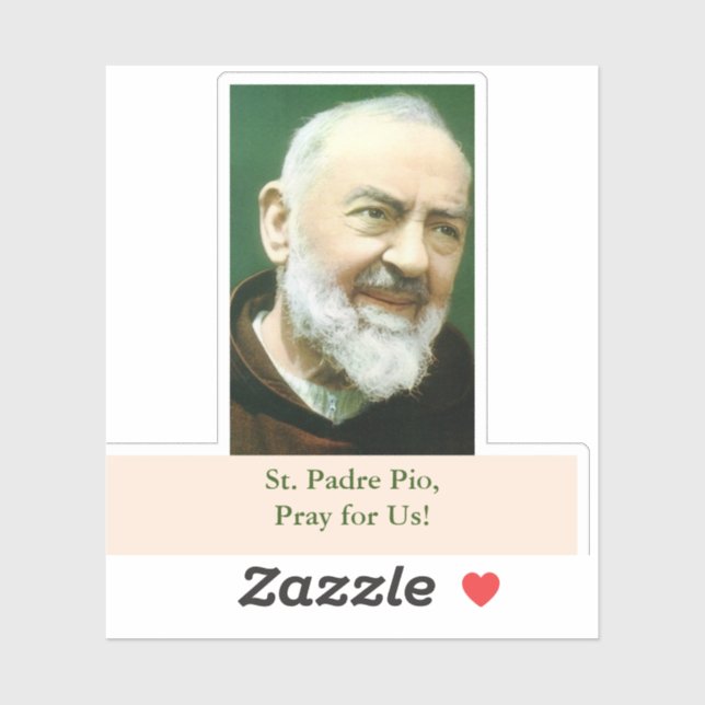 St. Padre Pio Klistermärken (Ark)