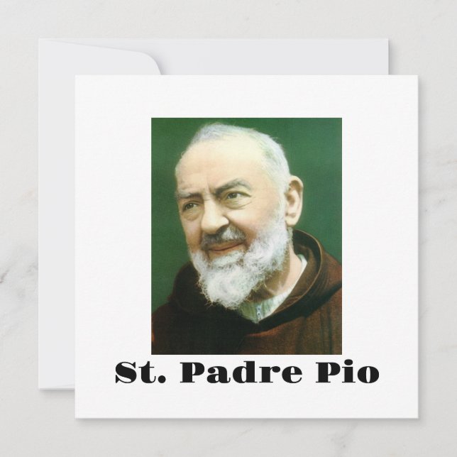St. PADRE PIO-kort Kort (Framsida)