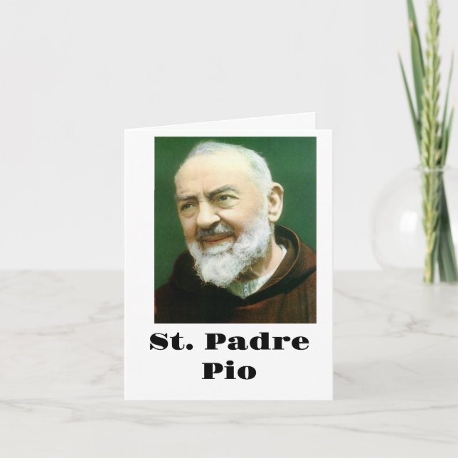 St. PADRE PIO-kort Kort (Framsida)
