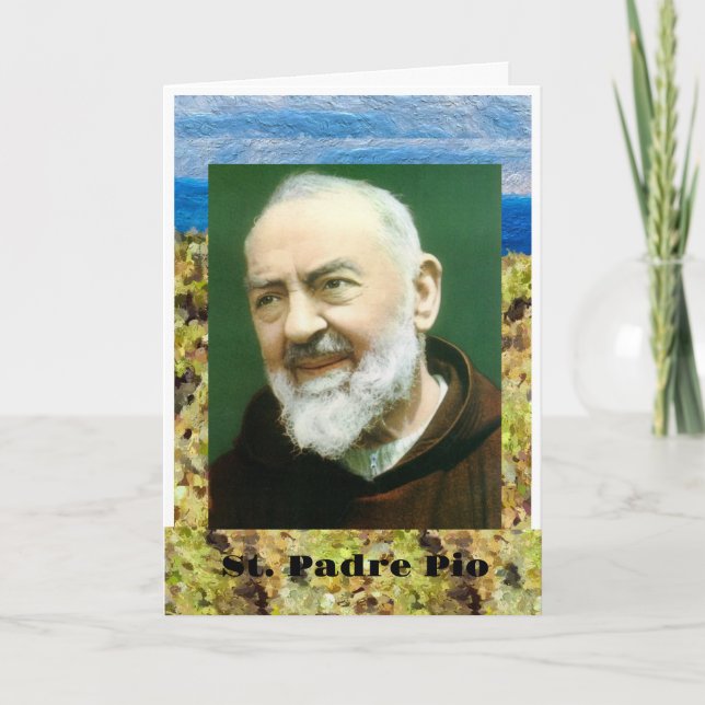 St. PADRE PIO-kort Kort (Framsida)
