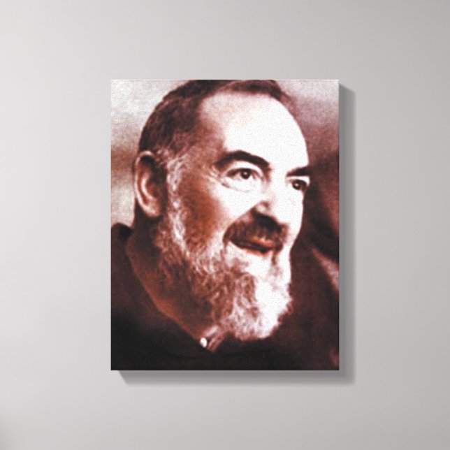 St Padre Pio of Pietrelcina Canvastryck (Framsida)