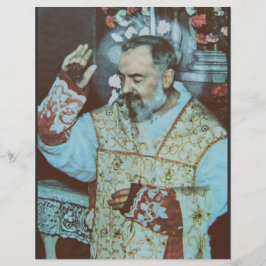 St. Padre Pio of Pietrelcina The Seraphic Priest Reklamblad