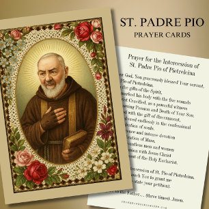 St. Padre Pio Prayer, katolsk präst Ro Inbjudningar